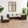 vidaXL 5-tlg. Garten-Lounge-Set mit Kissen Poly Rattan Braun