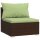 vidaXL 6-tlg. Garten-Lounge-Set mit Kissen Poly Rattan Braun