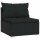 vidaXL 7-tlg. Garten-Lounge-Set mit Kissen Schwarz Poly Rattan