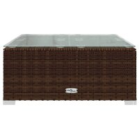 vidaXL 11-tlg. Garten-Lounge-Set mit Kissen Poly Rattan Braun