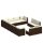 vidaXL 12-tlg. Garten-Lounge-Set mit Kissen Braun Poly Rattan