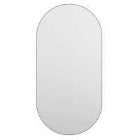 vidaXL Spiegel mit LED-Leuchten 60x30 cm Glas Oval