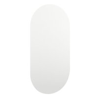 vidaXL Spiegel mit LED-Leuchten 80x40 cm Glas Oval