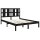 vidaXL Massivholzbett Schwarz 120x190 cm 4FT Small Double