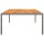 vidaXL Gartentisch 200x150x75 cm Akazienholz und Poly Rattan Grau