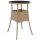 vidaXL Gartentisch &Oslash;60x75 cm Hartglas und Poly Rattan Beige