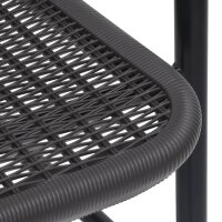 vidaXL Gartenst&uuml;hle 8 Stk. Rattan-Optik Kunststoff und Stahl 110 kg