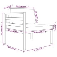 vidaXL 5-tlg. Garten-Lounge-Set mit Kissen Aluminium Anthrazit