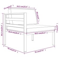 vidaXL 6-tlg. Garten-Lounge-Set mit Kissen Aluminium Anthrazit