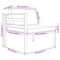 vidaXL 9-tlg. Garten-Lounge-Set mit Kissen Aluminium Anthrazit