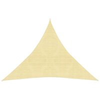 vidaXL Sonnensegel 160 g/m&sup2; Beige 4x4x4 m HDPE