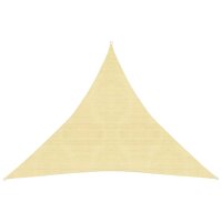 vidaXL Sonnensegel 160 g/m&sup2; Beige 4,5x4,5x4,5 m HDPE