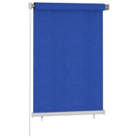 vidaXL Außenrollo 100x140 cm Blau HDPE