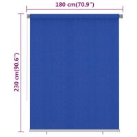 vidaXL Au&szlig;enrollo 180x230 cm Blau HDPE