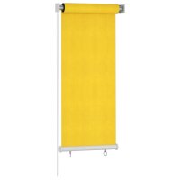 vidaXL Außenrollo 60x140 cm Gelb HDPE