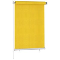 vidaXL Außenrollo 100x140 cm Gelb HDPE