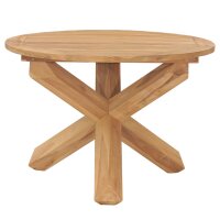 vidaXL Garten-Esstisch &Oslash;110x75 cm Massivholz Teak