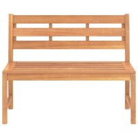 vidaXL Gartenbank 114 cm Massivholz Teak