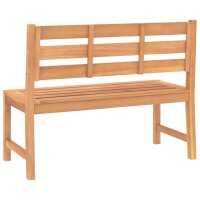 vidaXL Gartenbank 114 cm Massivholz Teak