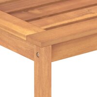 vidaXL Gartenbank 114 cm Massivholz Teak