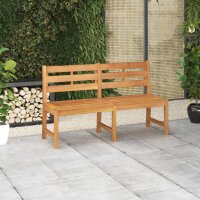 vidaXL Gartenbank 150 cm Massivholz Teak