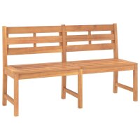 vidaXL Gartenbank 150 cm Massivholz Teak