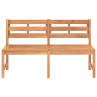 vidaXL Gartenbank 150 cm Massivholz Teak