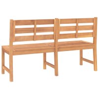 vidaXL Gartenbank 150 cm Massivholz Teak