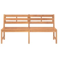 vidaXL Gartenbank 180 cm Massivholz Teak