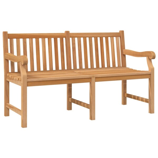 vidaXL Gartenbank 150 cm Massivholz Teak