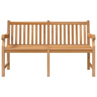 vidaXL Gartenbank 150 cm Massivholz Teak