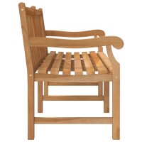 vidaXL Gartenbank 150 cm Massivholz Teak