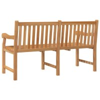 vidaXL Gartenbank 150 cm Massivholz Teak