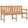 vidaXL Gartenbank 150 cm Massivholz Teak