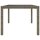 vidaXL Gartentisch 150x90x75 cm Hartglas und Poly Rattan Grau