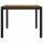 vidaXL Gartentisch 190x90x75 cm Poly Rattan und Akazienholz Schwarz