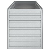 vidaXL Garten-Hochbeet 100x40x45 cm Verzinkter Stahl Silber