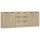 vidaXL 3-tlg. Sideboard Sonoma Eiche-Optik Holzwerkstoff
