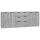 vidaXL 3-tlg. Sideboard Grau Sonoma Eiche-Optik Holzwerkstoff