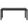 vidaXL Gartenbank 110 cm Stahl und WPC Schwarz