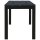 vidaXL Gartenbank 110 cm Stahl und WPC Schwarz