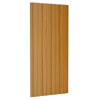 vidaXL Dachpaneele 36 Stk. Verzinkter Stahl Holzoptik Hell 100x45 cm