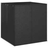 vidaXL Garten-Kissenbox PE Rattan 100x97,5x104 cm Schwarz