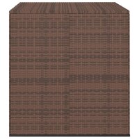 vidaXL Garten-Kissenbox PE Rattan 100x97,5x104 cm Braun