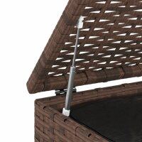 vidaXL Garten-Kissenbox PE Rattan 100x97,5x104 cm Braun