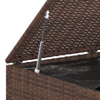 vidaXL Garten-Kissenbox PE Rattan 145x100x103 cm Braun