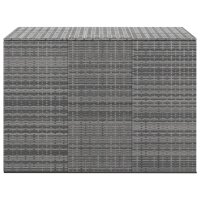 vidaXL Garten-Kissenbox PE Rattan 145x100x103 cm Grau