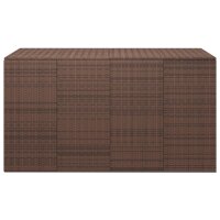 vidaXL Garten-Kissenbox PE Rattan 194x100x103 cm Braun