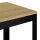 vidaXL Beistelltisch Hellbraun und Schwarz 40x40x45 cm MDF und Eisen