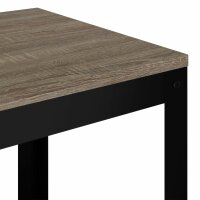 vidaXL Beistelltisch Grau und Schwarz 40x40x45 cm MDF und Eisen